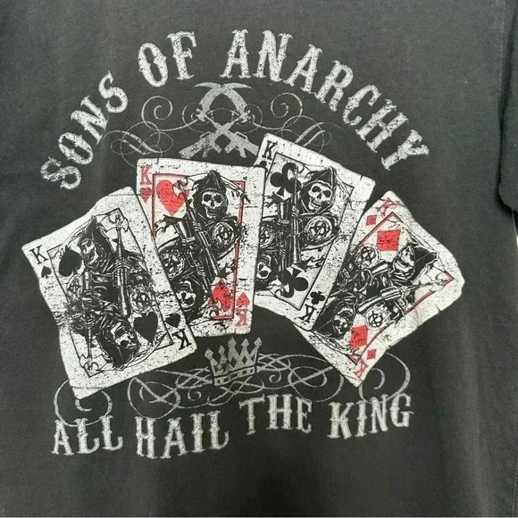 Sons Of Anarchy T-Shirt Black/White/Red Size Medium - Picture 2 of 16